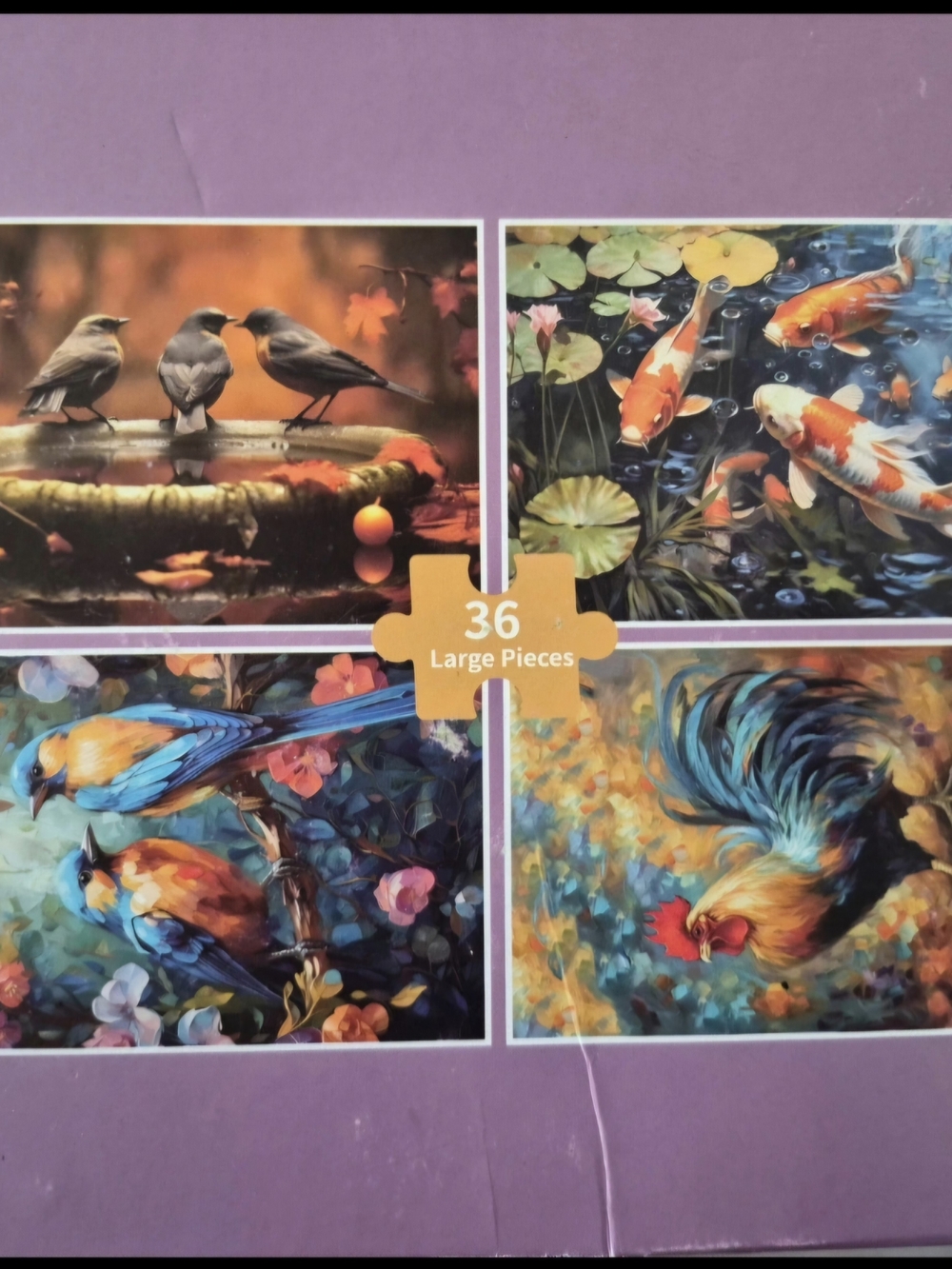 Jigsaw Bird Puzzles 4 in 1